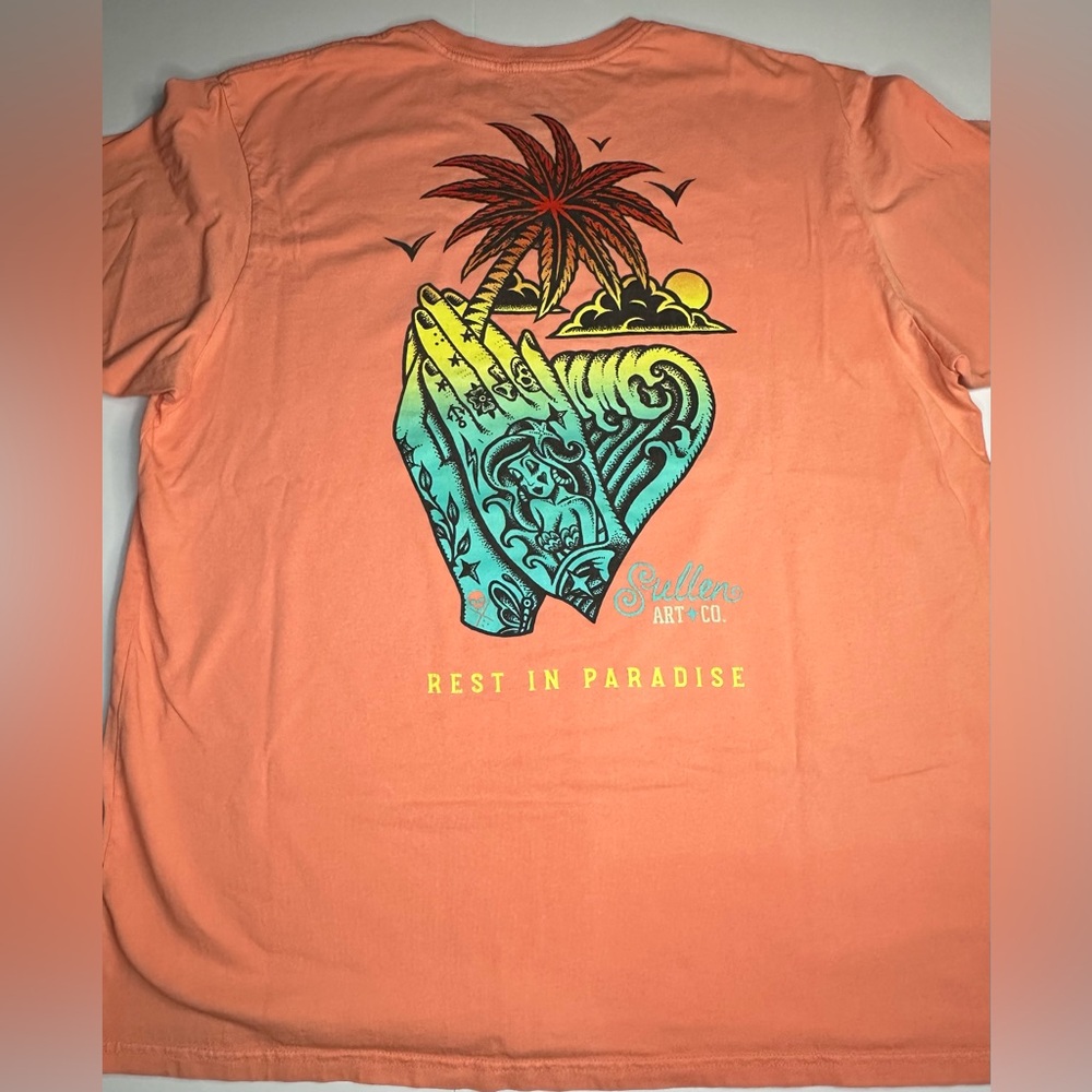 Sullen Art Collective Men’s Tattoo Rest In Paradise Premium Tee T-Shirt 2XL‎